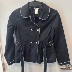 Janie and Jack Black and white jacket - Size 10-12